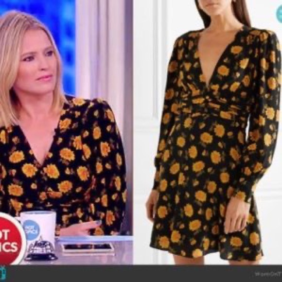 NWOT Veronica Beard Marion Silk Long Black Sleeve Dress 0 2 - Picture 8 of 15